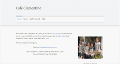 Desktop Screenshot of cafeclementine.com